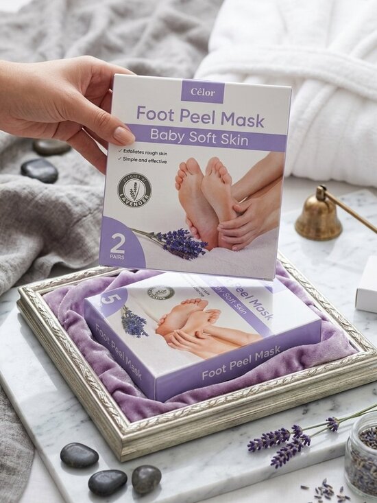 Other - Célor Foot Peel Mask (7 pairs) – Baby Soft Skin (Lavender Extract)